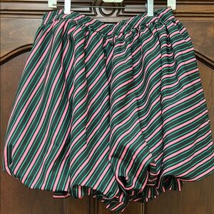 Wicked Striped Green/Pink Bubble Skirt-XS